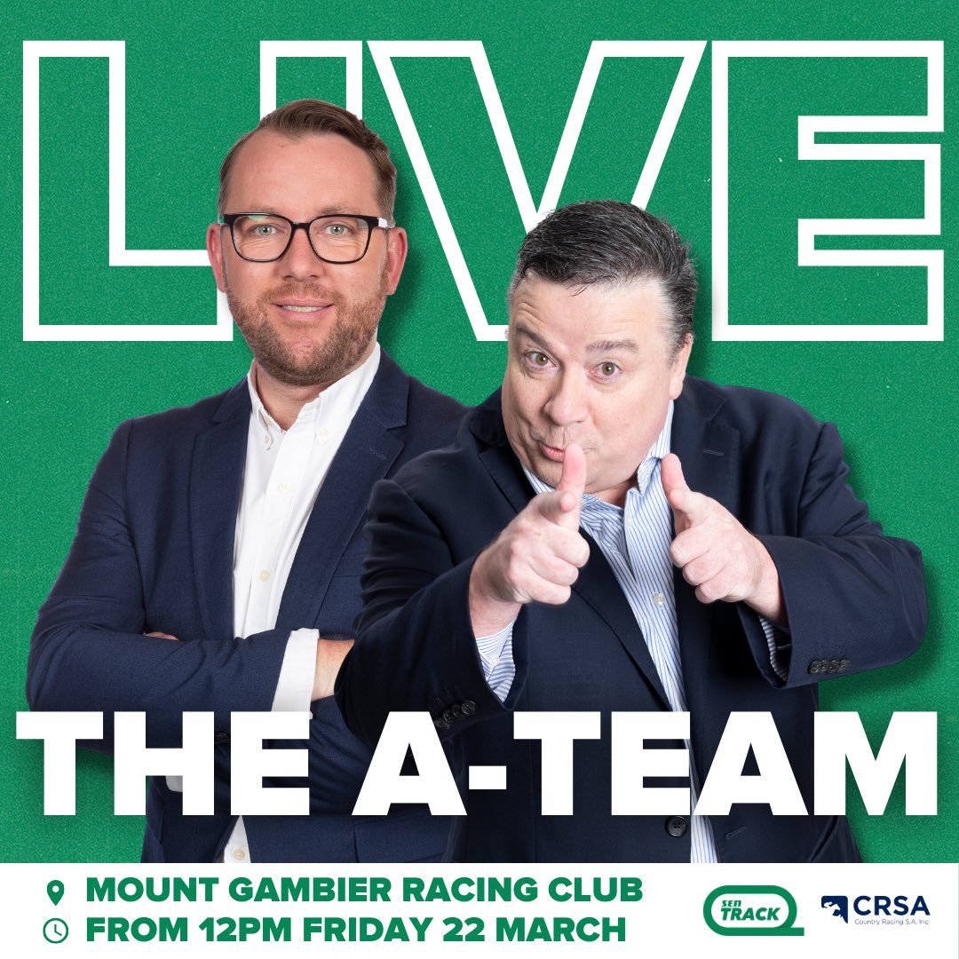 SEN_track's tweet photo. We can’t wait to head out to Mount Gambier for their Cup! 👌🔥

@PfitznerMiles and @CaptainTaggs will be there with bells on.

🤝 @Racing https://t.co/RvFTXpwhV8