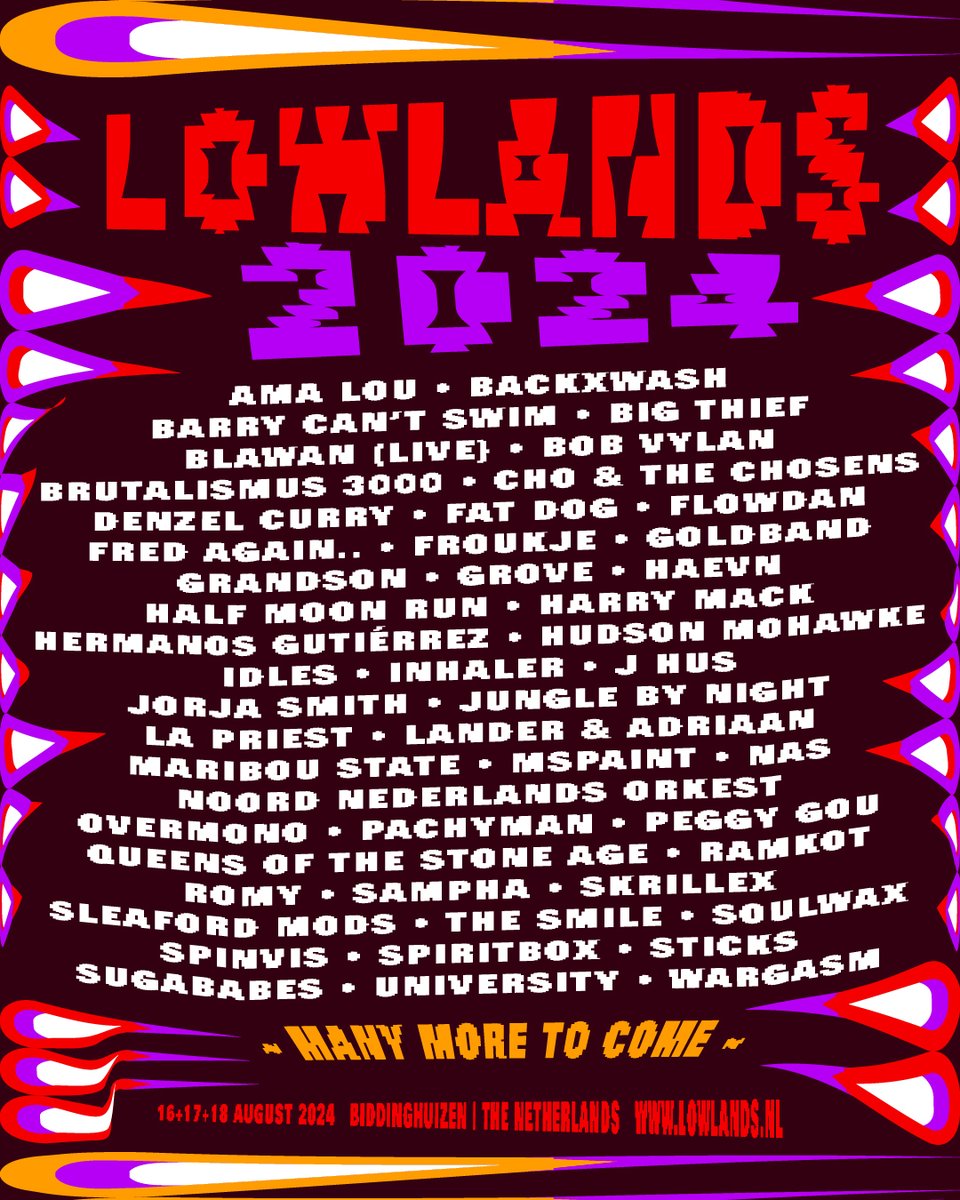 Catch me at Lowlands Festival 2024 in August 👀
@Rapid_Razor_Bob 
#LL24 #LLFest