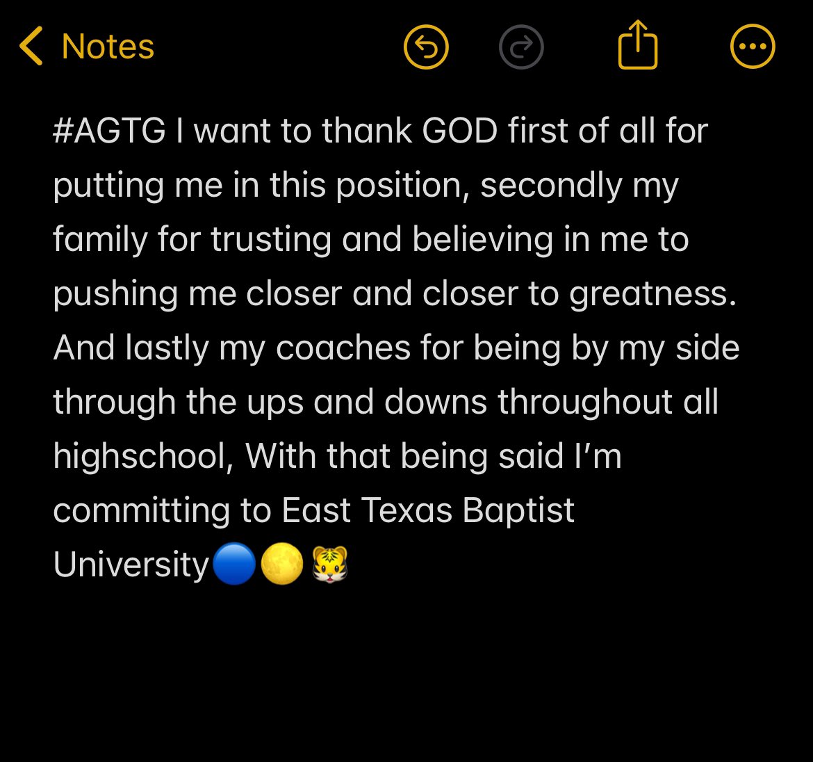 Gods Plan🙏🏾 Let’s do it 
<a href="/ETBUCoachRu/">Coach Ruzicka</a> <a href="/Coach_Tb2/">Tyler Bates</a> <a href="/jaylonjackson10/">Jaylon Jackson</a> <a href="/ETBU_Football/">ETBU Football</a>