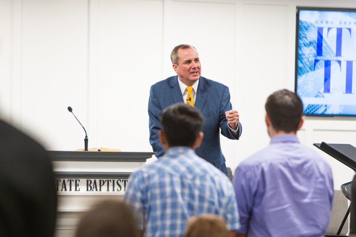 gsbc's tweet image. Today, Pastor Brian Patrick delivered a compelling sermon from Ezekiel 22. He highlighted three pivotal points: to stand in the gap with courage, uphold convictions firmly, and be steadfast in one's calling. To view more photos, visit photos.gsbc.edu