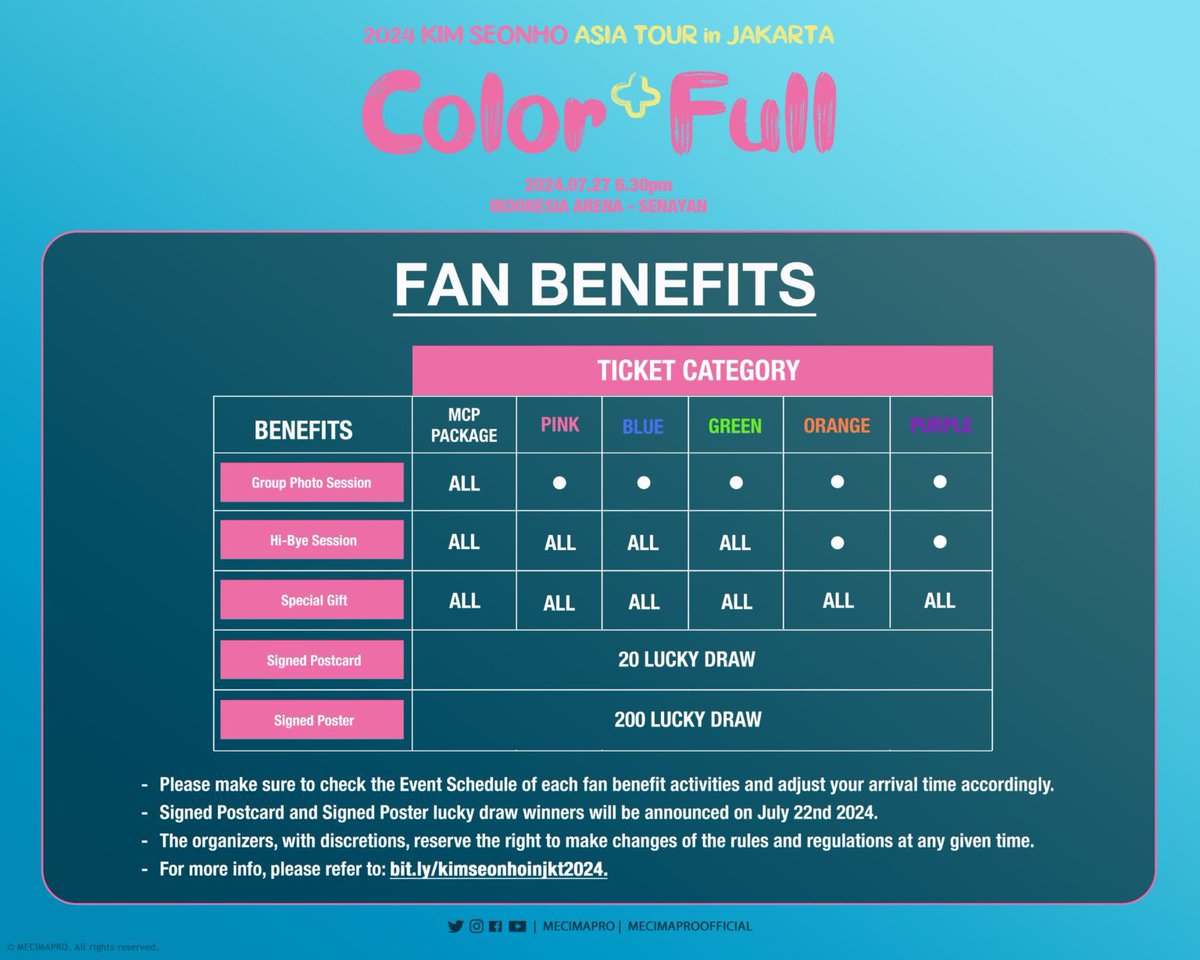 7AEYONGSC's tweet photo. [ OPEN JASTIP TIKET KONSER / TICKETING SERVICE ]

Kim Seonho Asia Tour <Color Full> in Jakarta

🗓 27 Juli 2024
📍Indonesia Arena

‼️Limited Slot‼️

Fee 250k/tiket
✅Tiket diurus sampe fisik
✅Trusted
✅Grup Order

♡ dm for detail &amp; booking slot https://t.co/iAUDin4a9y