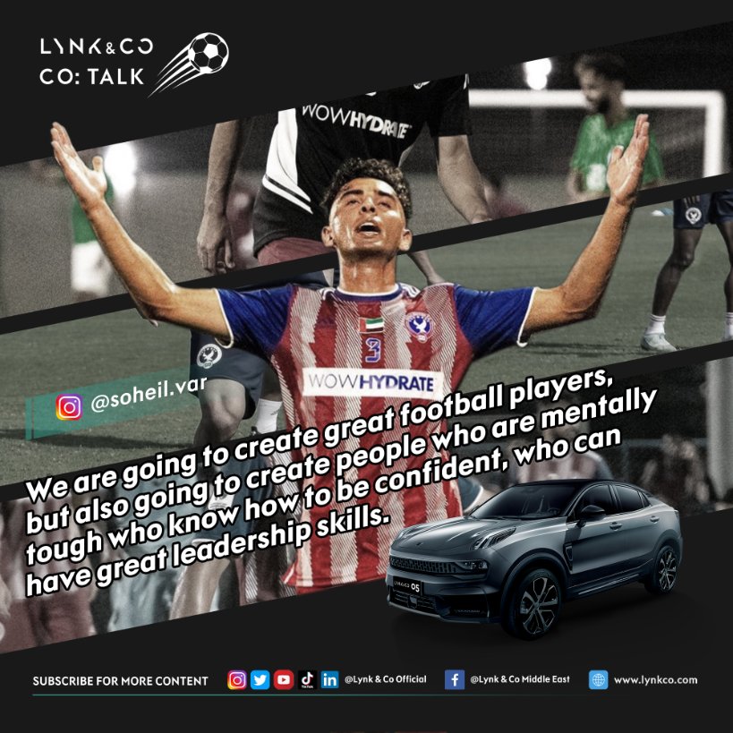 LynkCoME's tweet photo. يدرك سهيل أن الغاية الأهم هي إحداث تغيير إيجابي فيمن حوله. وتمامًا مثل Lynk & Co - فنحن لا نركز على السيارات فحسب، بل نؤمن بغايةٍ أسمى وأكبر. ولذا، فإن الثقة بالنفس والبراعة سماتٌ إن اجتمعت في شخص فسيكون أيقونة فعَّالة لتغيير المجتمع. 💪✨ ابقوا معنا .#Cotalk #LynkCoMiddleEast 💙 https://t.co/wilsqS2EaQ
