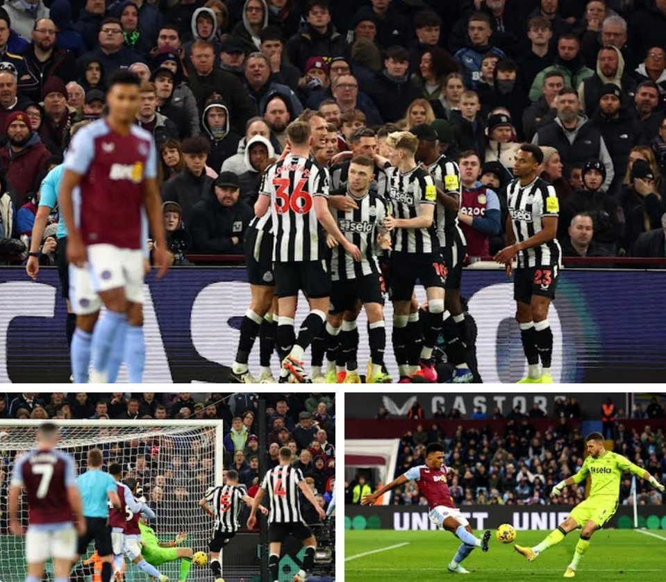 sportstickz's tweet photo. #PremierLeague | Full Time

Newcastle     3-1     Aston Villa
F. Schär 32, 36        O. Watkins 71
A. Moreno 52 (OG)

Newcastle won against Aston Villa by 2 goals from Fabian

Ollie Emiliano Martínez Alex

#AstonVilla #NewcastleUnited #Newcastle #ASVNEW #NEW #ASV #NEWASV https://t.co/eAp3ywi3SW