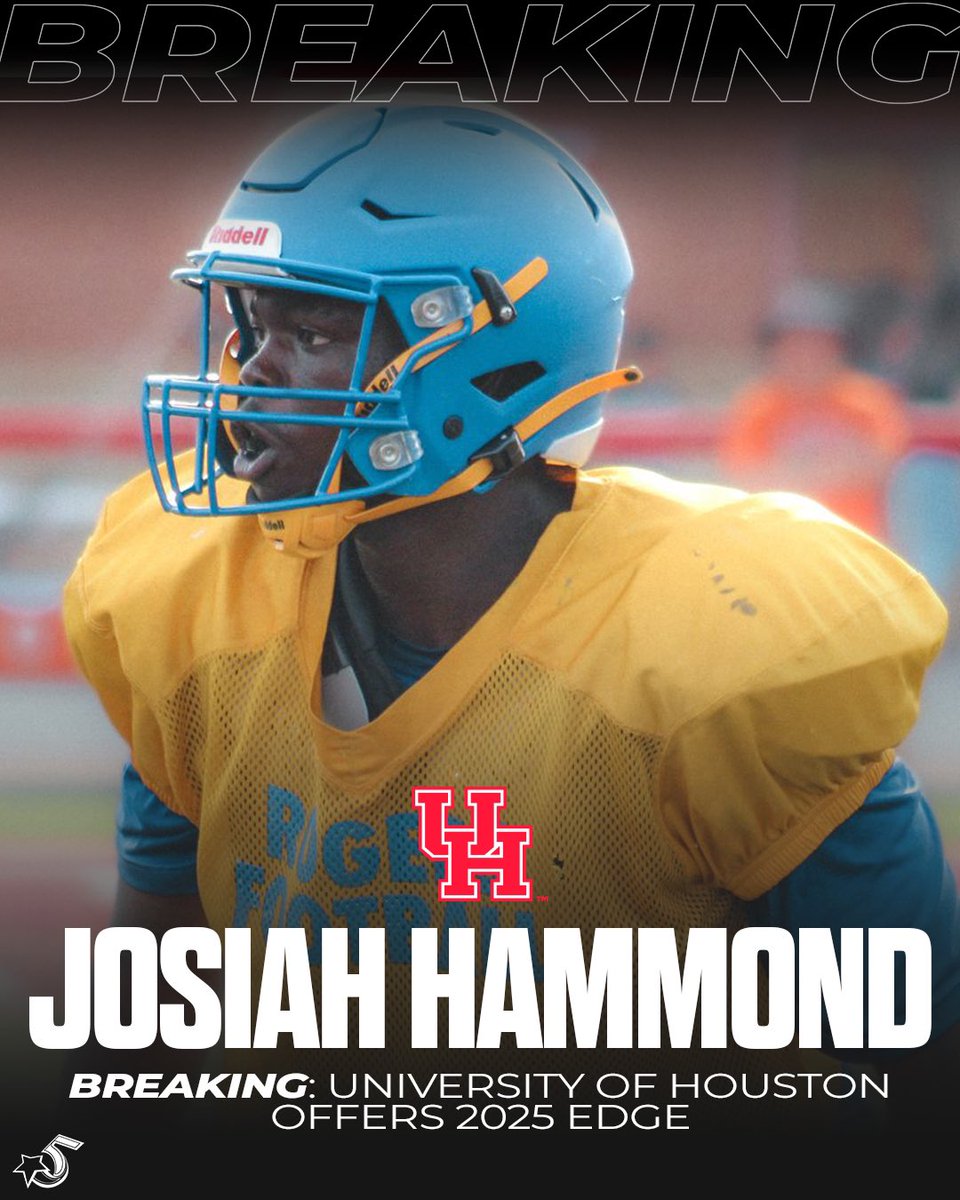 25' Josiah Hammond  (<a href="/CheeseHammond11/">Josiah “Cheese” Hammond</a>) 6-5 Edge from Will Rodgers (OK) has received an offer from <a href="/UHCougarFB/">Houston Football</a> <a href="/ShielWood/">Shiel Wood</a> <a href="/coachbrianearly/">Brian Early</a> <a href="/CoachWEFritz/">Coach Willie Fritz</a> 

<a href="/Levya73/">Levy Adcock</a> | <a href="/Will_RogersFB/">Will Rogers Football</a>