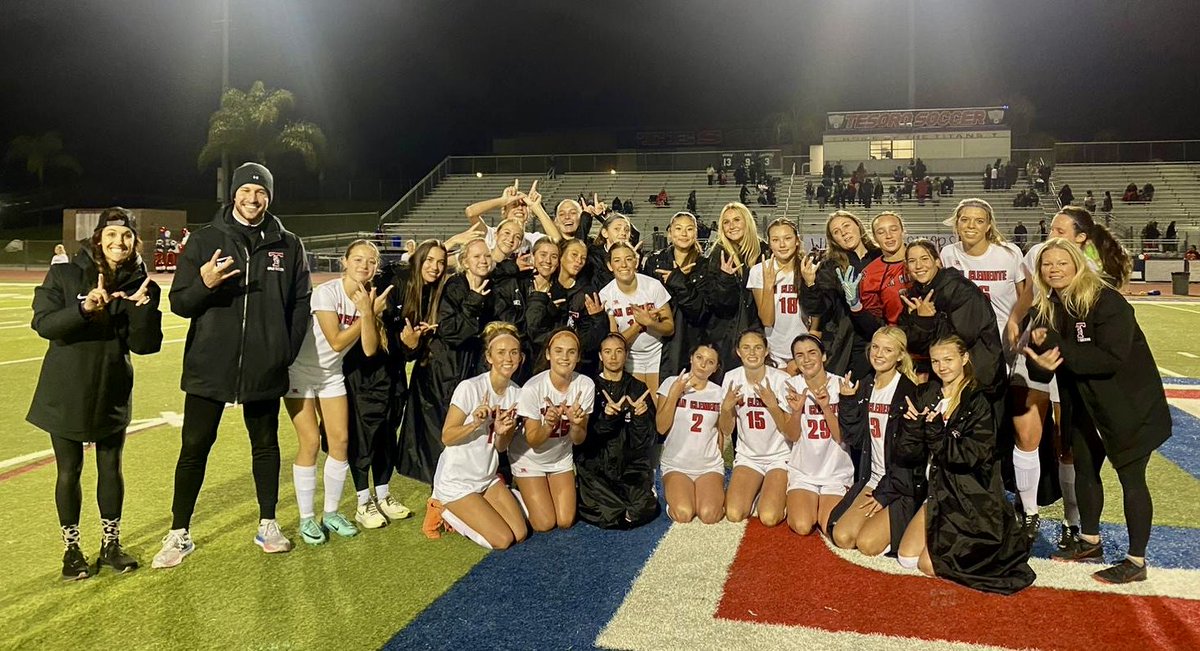 SCHSTritons's tweet photo. Triton Girls’ Soccer defeats Tesoro 2-0 on the road. Taylor Hernandez &amp; Gianna Feldsein with the goals! 👍💪⚽️⁦@ocvarsity⁩ ⁦@SouthOCsports⁩ ⁦@SOCoPrepSports⁩ https://t.co/6nC0N4r3U6