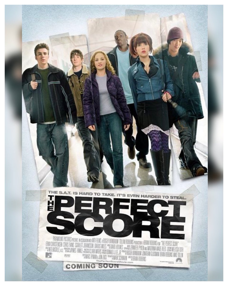 WreckLeaguePod's tweet image. 20 Years #ThePerfectScore Starring: #ChrisEvans #ErikaChristensen #BryanGreenberg #ScarlettJohansson #DariusMiles #LeonardoNam #MatthewLillard #VanessaAngel #TyraFerrell Directed By: #BrianRobbins 

#WreckLeaguePodcast