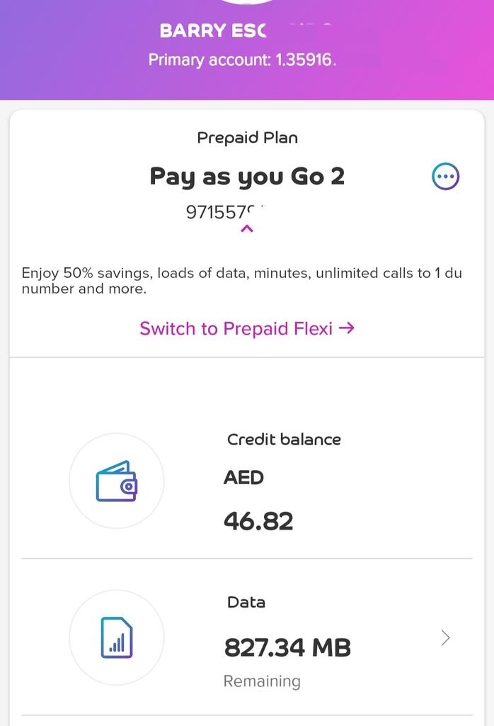 barryescobido1's tweet photo. #du i have  i have subcribe to 50aed 28 gb ,1gb everyday  and i have 827.34mb left on my data but i cant watch videos in my facebook. Can somebody remove the cap? My data has been capped. I cant enjoy the subscription im paying. https://t.co/at4F7pc6G3