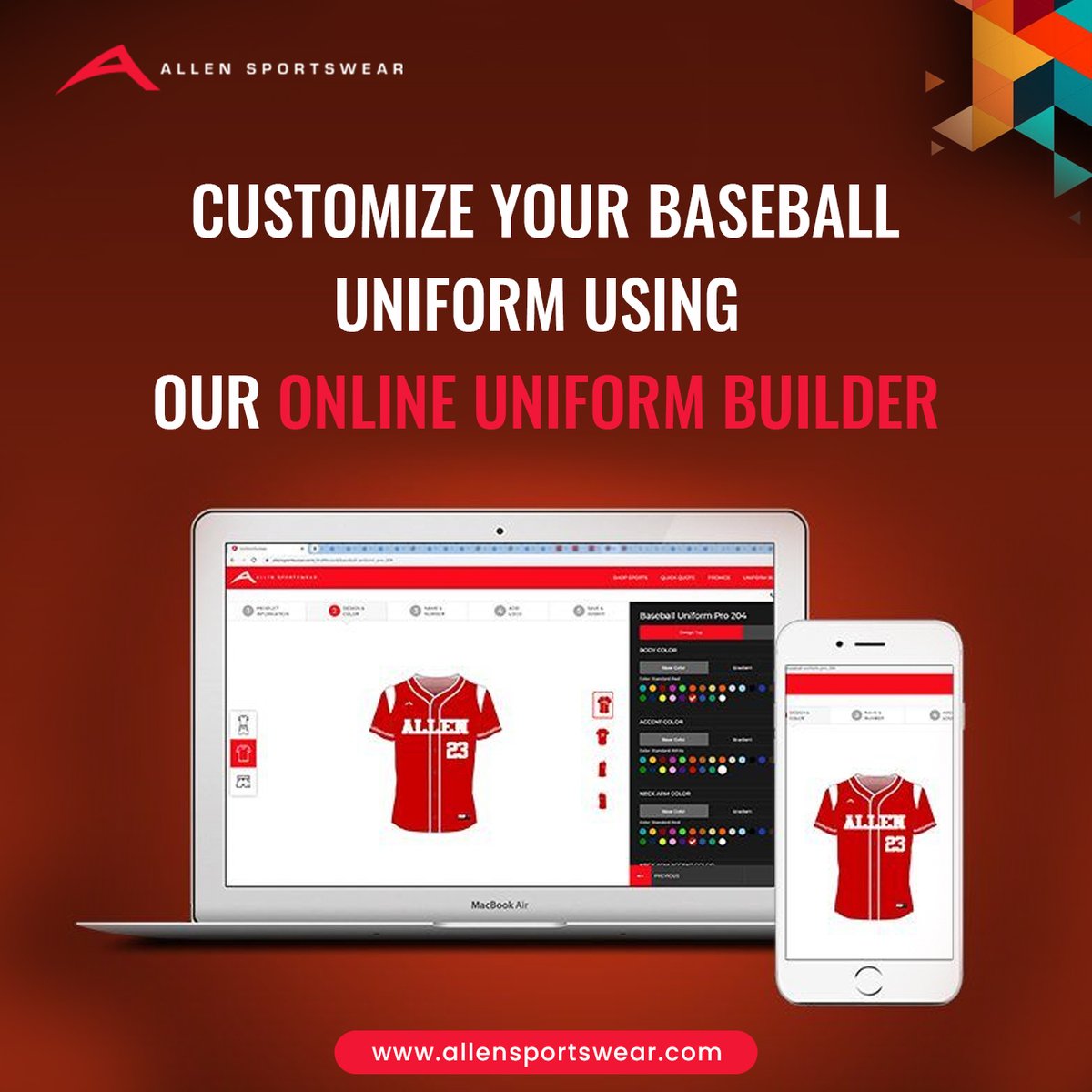 AllenSportswear's tweet photo. Step up to the plate and hit a home run in style! Customize your #baseballuniform effortlessly with our #OnlineUniformBuilder. Your game, your design – create a winning look that stands out on and off the field. What are you waiting for? Try it now!
#customizeuniforms https://t.co/z9Jkk6xHSh