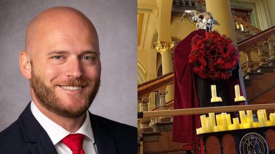 The Calvin Coolidge Project on X: "🚨Breaking News: Michael Cassidy the US  Navy veteran who beheaded the Satanic statue in the Iowa State Capitol has  been charged with a hate crime. https://t.co/TLnr9AkMZm" /