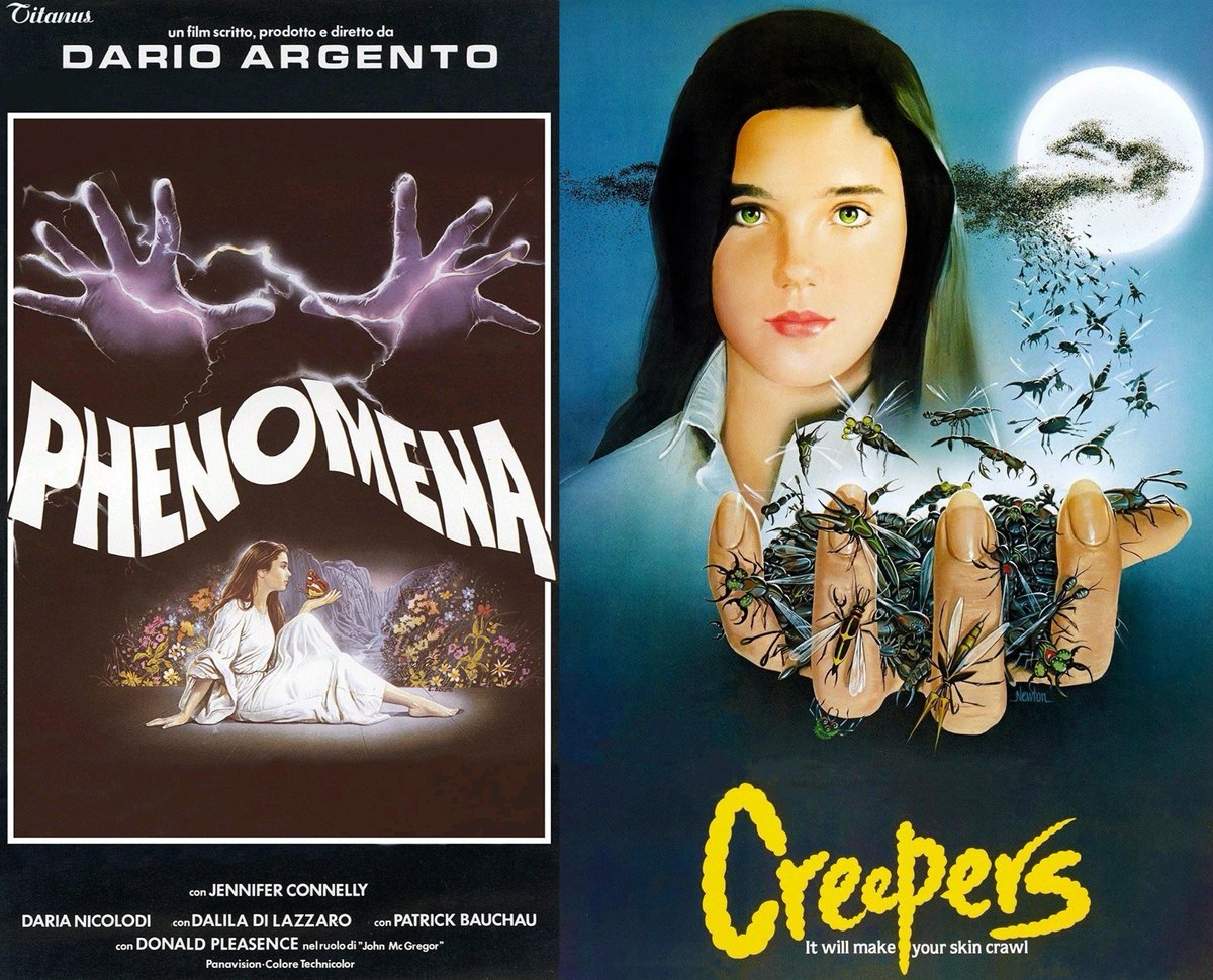 Phenomena AKA Creepers was released on January 31, 1985(Italy).
#JenniferConnelly
#DonaldPleasence 
#DarioArgento 
#horror #mystery