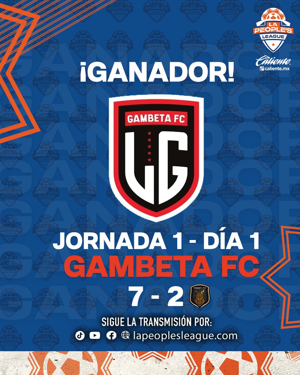 El último ganador de la noche 😎

<a href="/SomosGambetaFC/">Somos Gambeta FC</a> derrotó a <a href="/tanosfcmx/">tanosfcmx</a> 

#LaPeoplesLeague