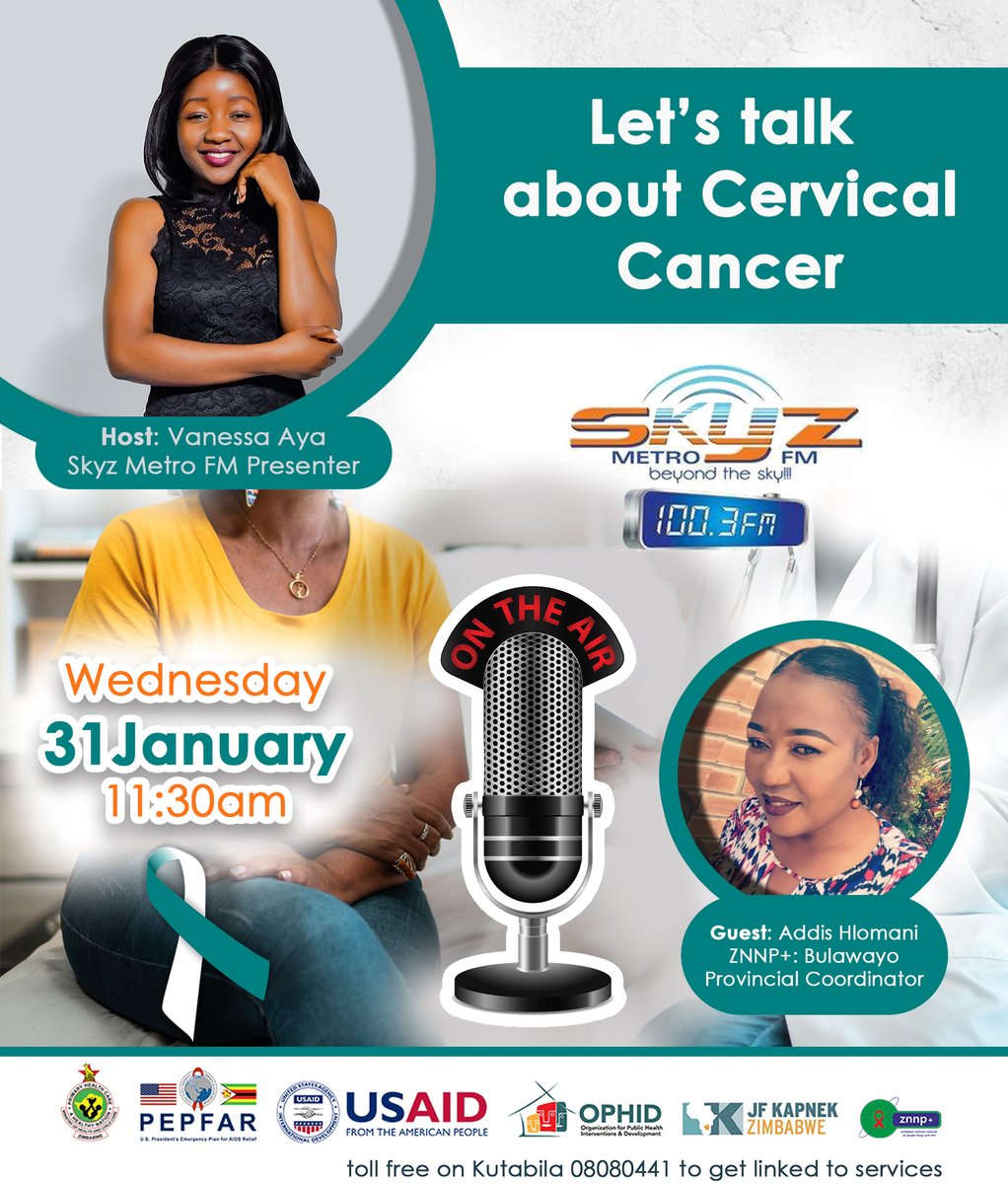 Did you know, #CervicalCancer can be prevented and treated especially if detected early? Tune in to join us as we talk about cervical cancer live on Skyz Metro FM at 11:30 today. #CervicalCancerAwarenessMonth