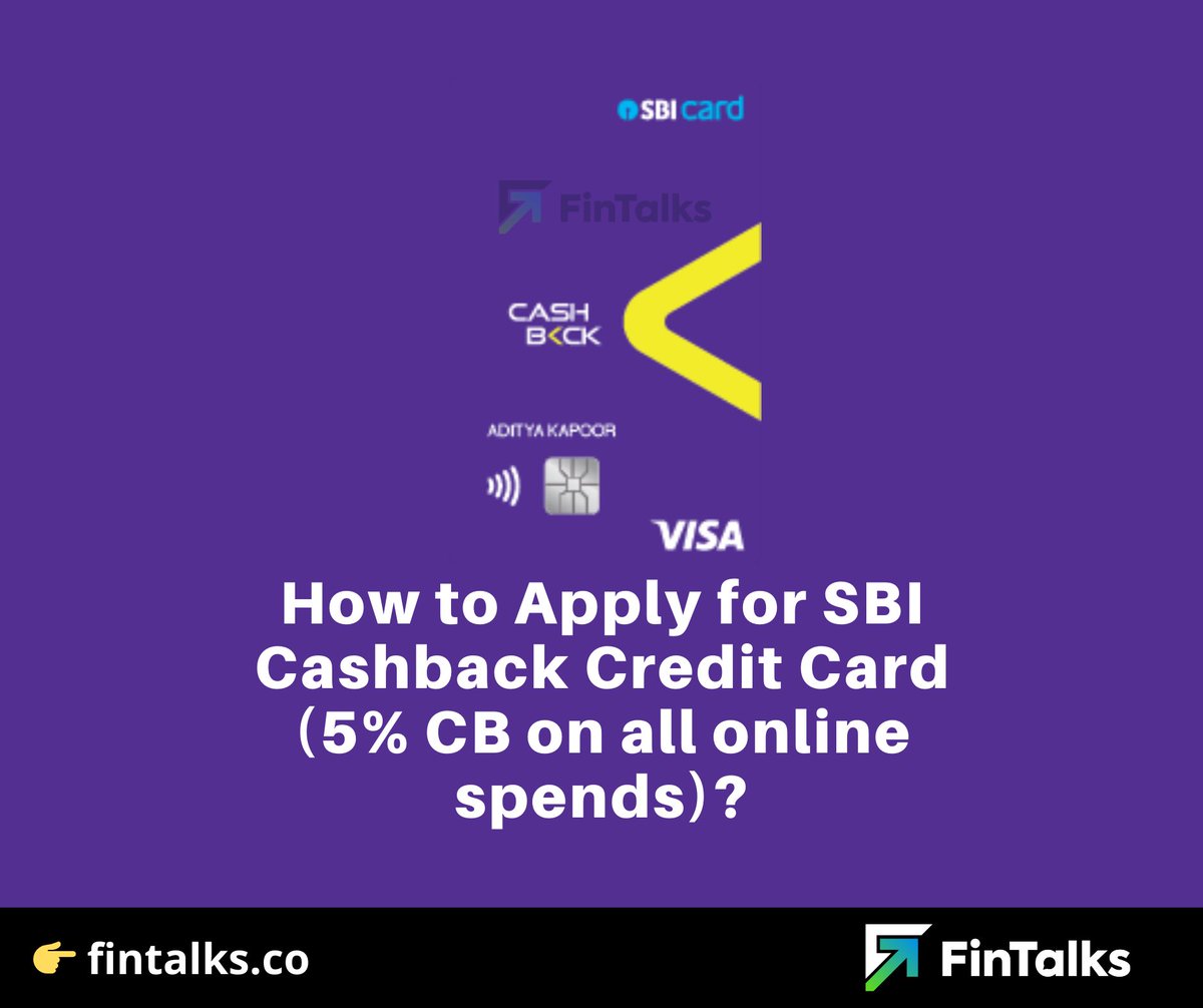 fintalks_'s tweet photo. How to Apply for SBI Cashback Credit Card (5% CB on all online spends)? 🔥

Method to waive off fees included in the post. ❤️

👉 https://t.co/018steTlGr

#ccgeek #ccgeeks #fintalks https://t.co/QsHjJq92Ig