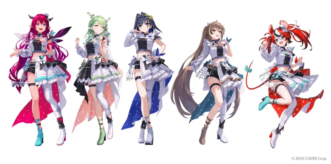 ホロライブEnglish -Promise- の皆様です! 何卒よろしくお願い致します! (13/13)  I was in charge of the portrait of the talent. This is everyone from hololive English -Promise-.  #hololivefesEXPO24