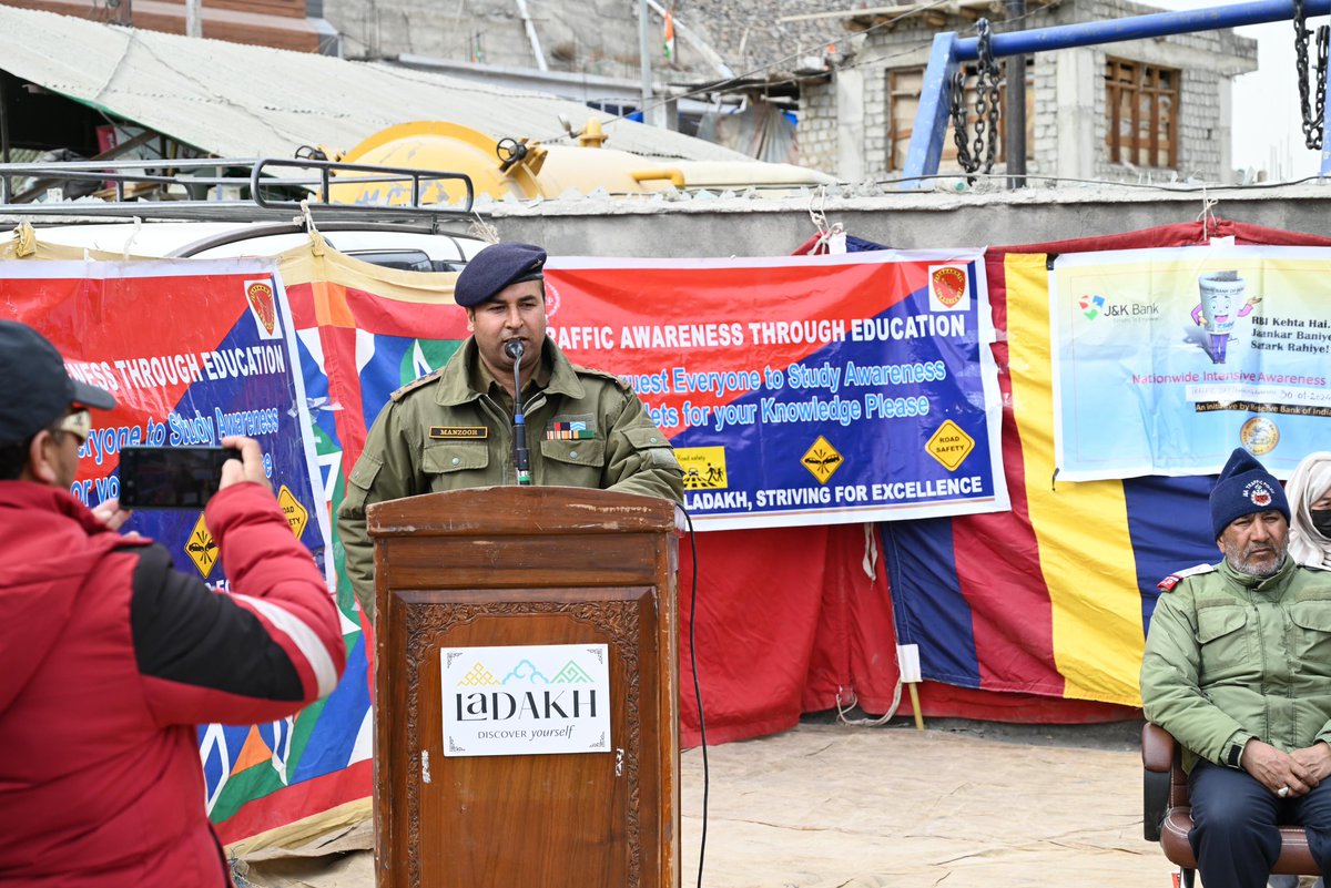 RisingKashmir's tweet image. #TrafficAuthorities in #Ladakh Conduct 6th Annual Seminar to Boost #RoadSafety Awareness

Reports @UmarRaina9

risingkashmir.com/traffic-author…