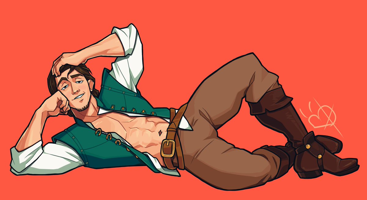 Sneolk1's tweet photo. Is there a sexier man than Flynn Rider? https://t.co/bFiW5BiHJv