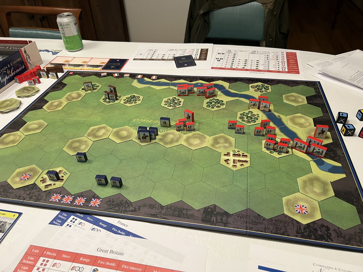 hayes_wauford's tweet photo. First game of Commands &amp; Colors Napoleonics was a blast! #commandsandcolors https://t.co/pySLKnaSEI