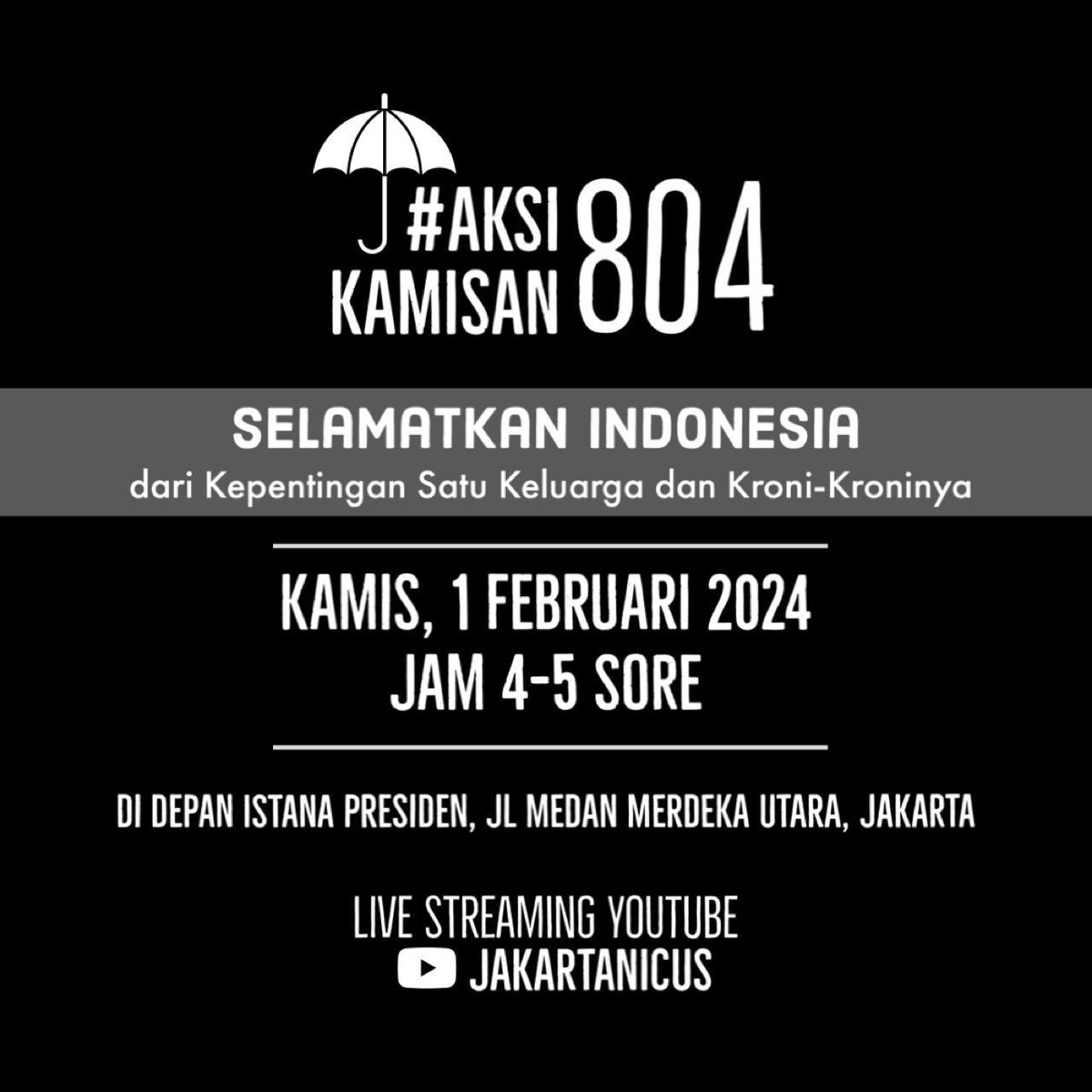 sumarsih11's tweet photo. Mengundang kawan2 hadir @AksiKamisan ke-804.
Berantas korupsi,kolusi &amp; nepotisme adlh salah 1 AgendaReformasi yg dperjuangkan o/Gerakan Mahasiswa brsama Rakyat pada th.1998 yg hrs terus dikawal u/pelaksanaannya.
@dipanggilwawan korban Semanggi I -13 Nov. 1998 https://t.co/icqbfaGDQq