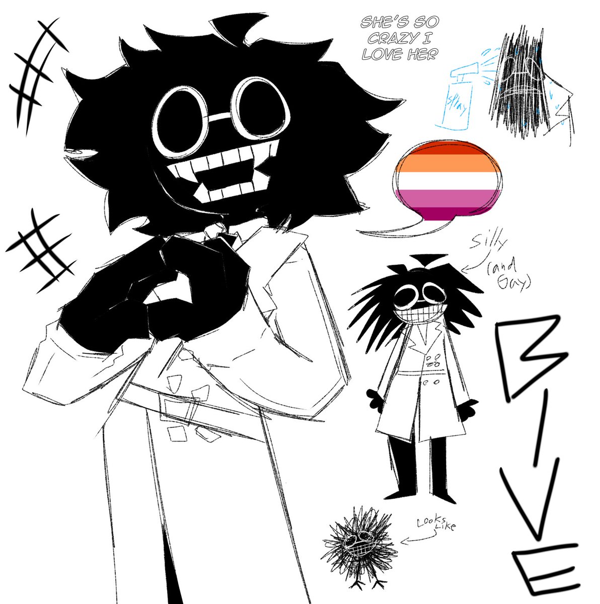 Bun_clops's tweet photo. Regretevator stuff but it’s Split and Bive because Yuri #regretavator #Regretevatorart #bive #split #spive https://t.co/IsQxRkKLat