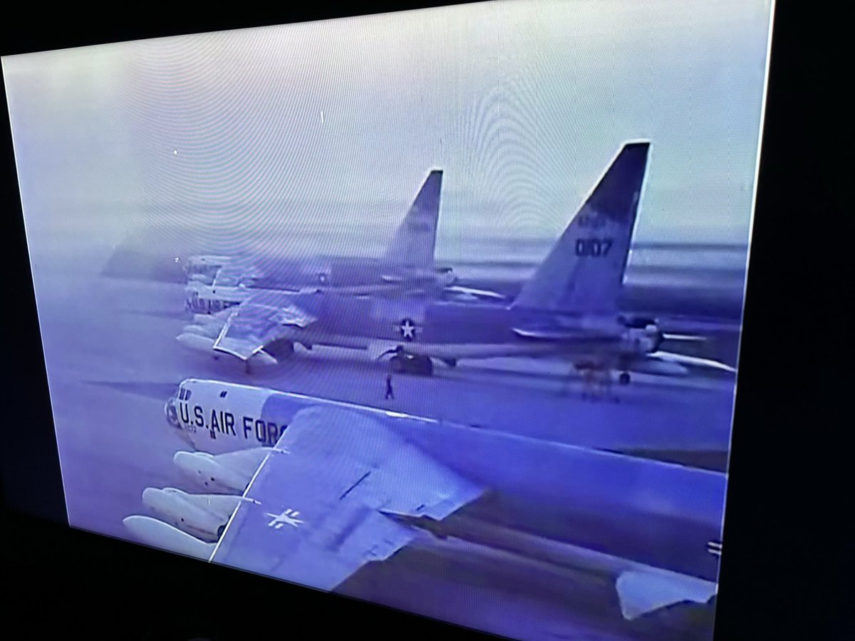 Boneyardsafari's tweet photo. Name this movie! Here is B-52D 55-0107. #b52 #b52d #talltail #strategicaircommand #usaf #airforceheritage #airpower #aviationsafari #aviationpreservation #boneyardsafari https://t.co/dQNvU2o4Ru