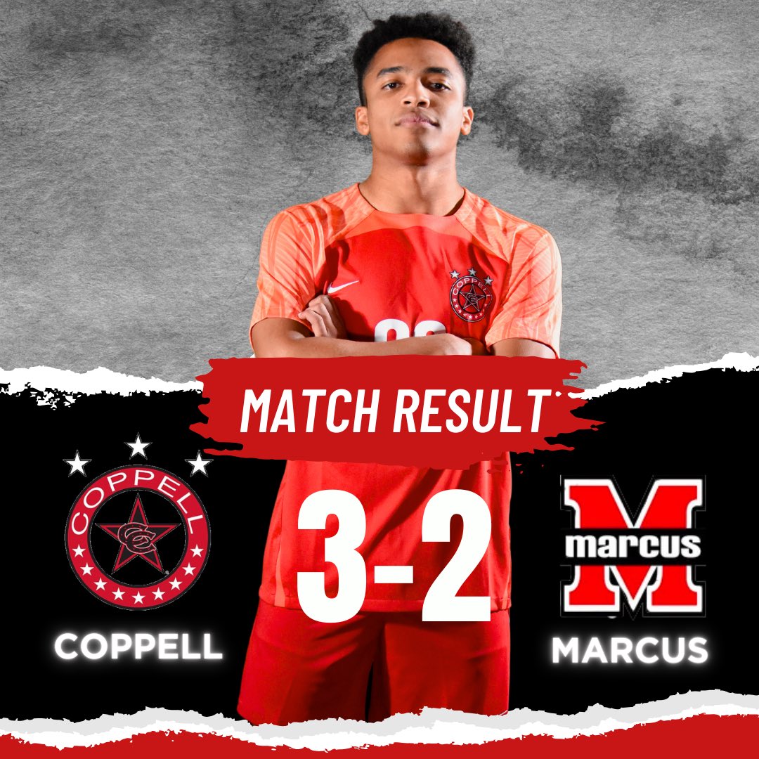 🏆 Incredible victory for our Coppell boys soccer team! They utilized every minute to secure a thrilling 3-2 win against a formidable Marcus team. Shoutout to our amazing players for showcasing unity on the field. 🙌💙⚽ #TeamWork #CoppellSoccer #VictoryCelebration