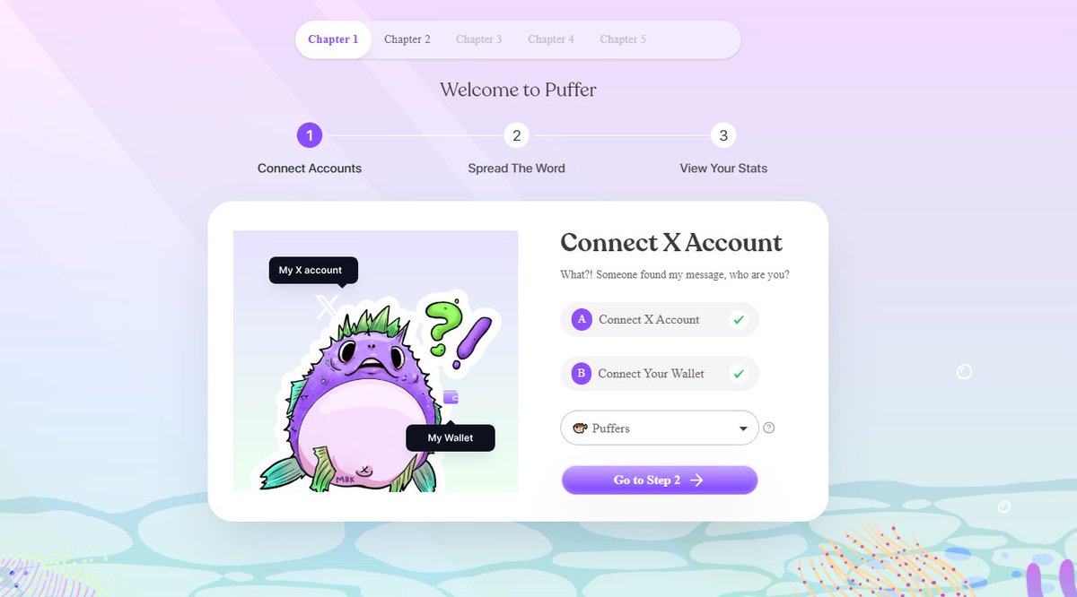 TranNinh9's tweet photo. Tiếp tục  làm nhiệm vụ #Peffer mới được #binance đầu tư . Các quest:
1. Ae truy cập : https://t.co/RQKG53PZmD kết nối X , ví meta , chọn cá nóc đầu tiên.
2. Quest 2 : Follow X + Retweet và hoàn thành 2 quest https://t.co/PfFYJQW3Mo