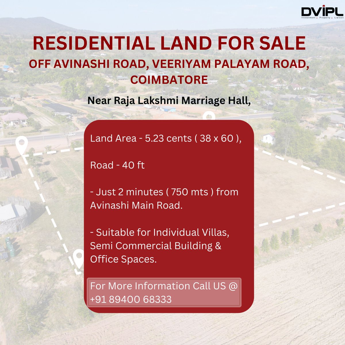 #ResidentialPlotForSale #LandForSale #RealEstateForSale #PlotForSale #HomeSiteForSale #InvestmentProperty #BuildYourDreamHome #LandListing #PropertyForSale #HouseLotForSale #avinashiroad #veeriyampalayamroad #tirupur #coimbatoreproperties #DVIPL #duraisamyNagar