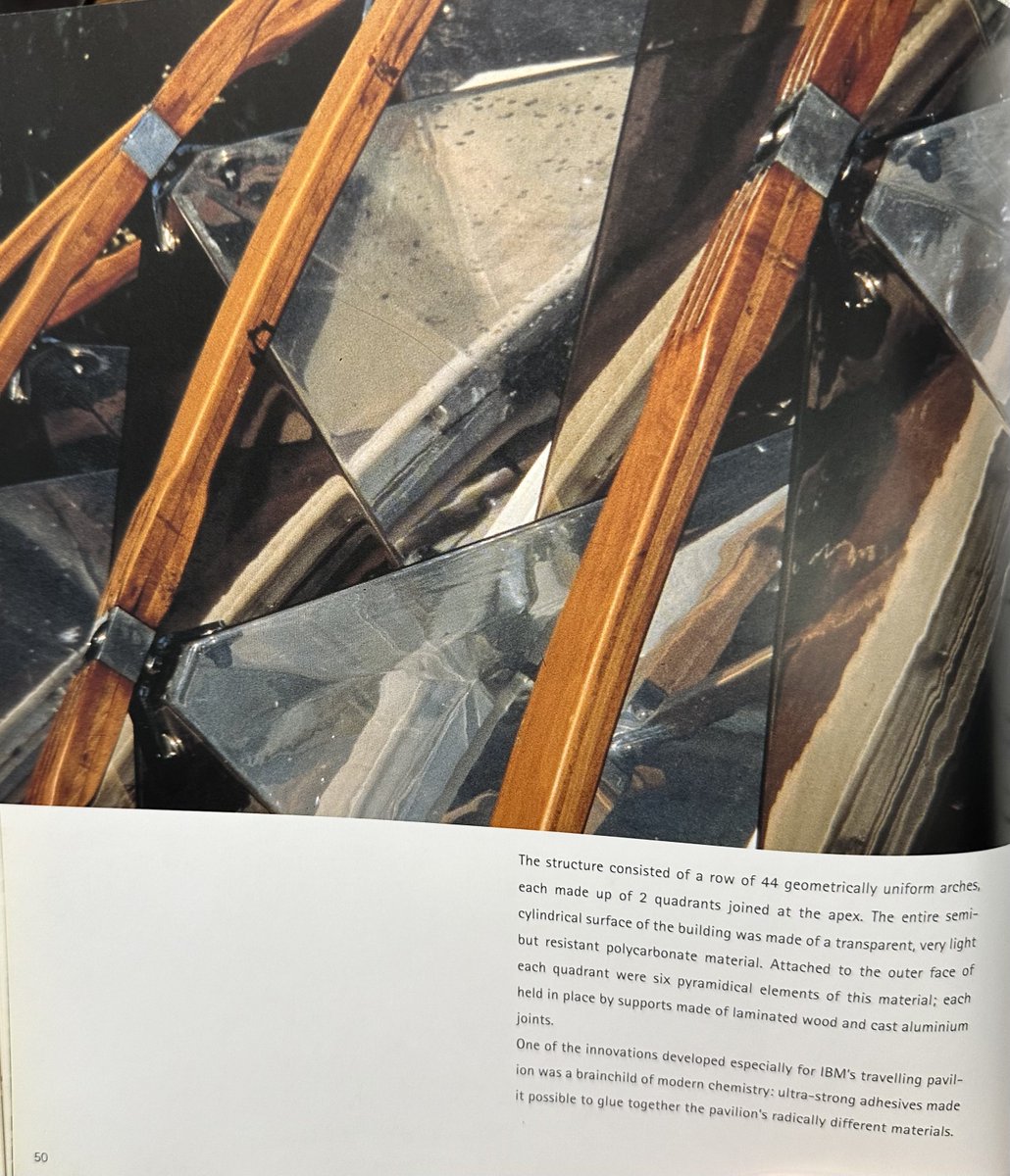 architext14's tweet image. Assignment. design a new building by first inventing a kit parts using new materials. Deploy kit of parts to form new building. Piano IBM pavilion.