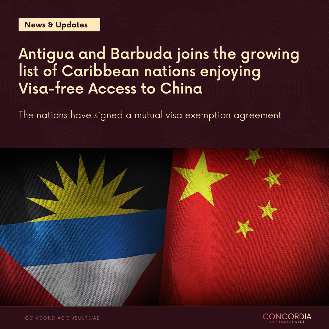 TweetConcordia's tweet photo. Exciting news for Antigua and Barbuda! Citizens can now explore China visa-free, thanks to a landmark mutual agreement signed during a meeting between Prime Minister Gaston Browne and Chinese Premier Li Qiang.

#GlobalMobility #VisaFreeTravel #AntiguaBarbudaChinaRelations https://t.co/HOSAFaZJMr