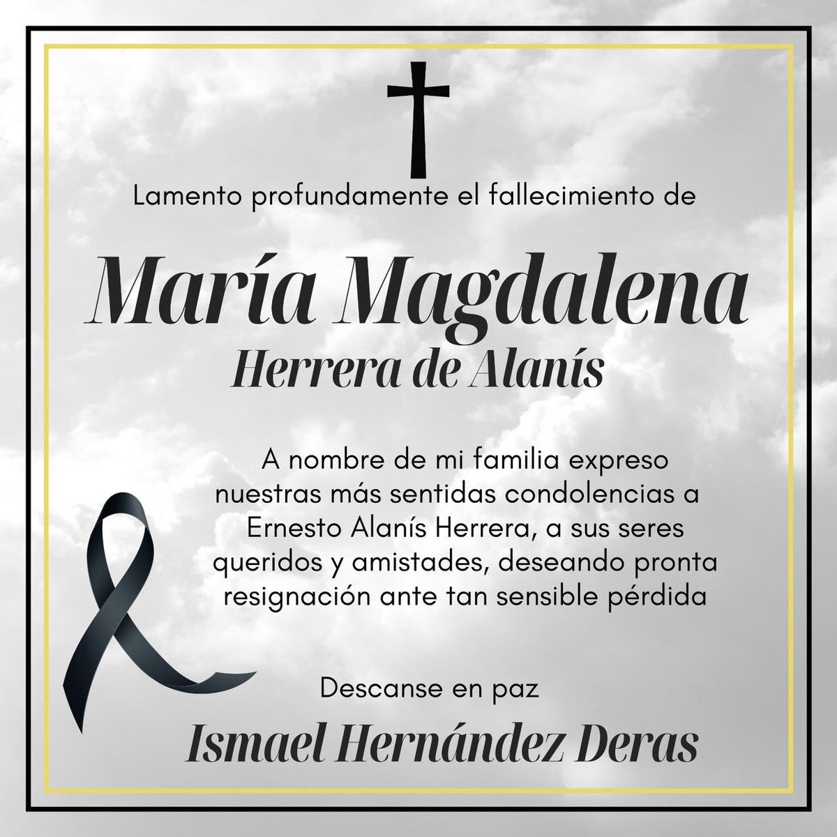 Mi más profunda solidaridad y condolencias a sus seres queridos, amigos y familiares.