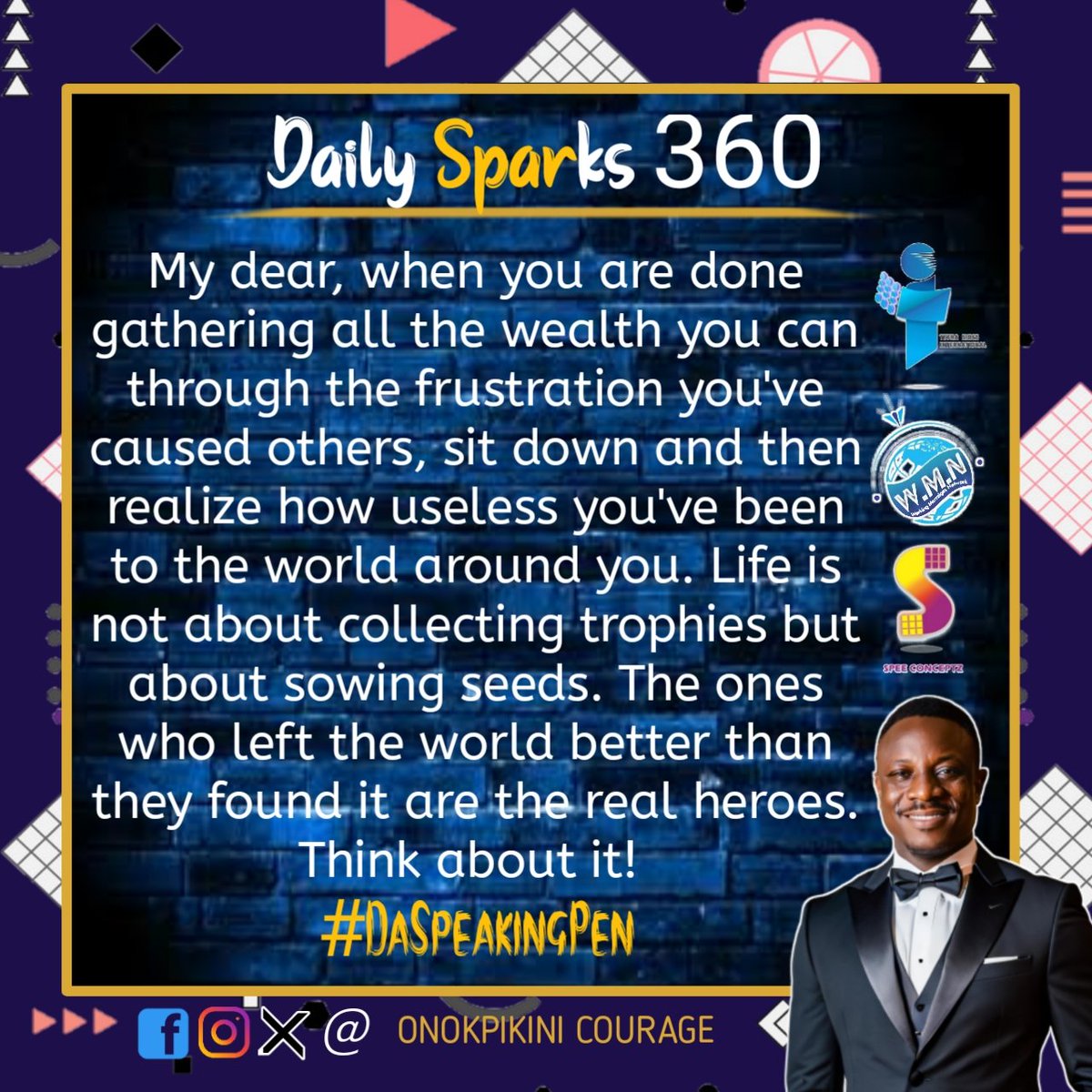 courage_speed's tweet photo. #DaSpeakingPen #Daily_Sparks #DreamsWork #SonofChika #The_Disturbance #Transformation_Agent #TetraSidesInternational #WorkingMarriagesNetwork #living_oracles #maritalcounseling #poet https://t.co/elZxQDUU40