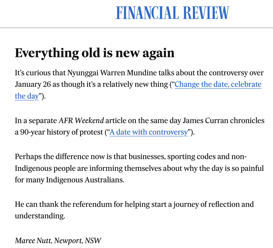 Maree Nutt OAM tweet media