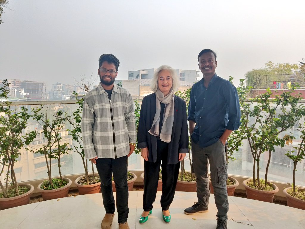 Excited to discuss locally led adaptation with Hon. Ambassador @MarieMasdupuy over breakfast! 🥐

🤝 We delved into the power of youth-led action in tackling climate change & promoting grassroots adaptation efforts!  #AdaptationPact #LLA #PowerInYouth 🌱