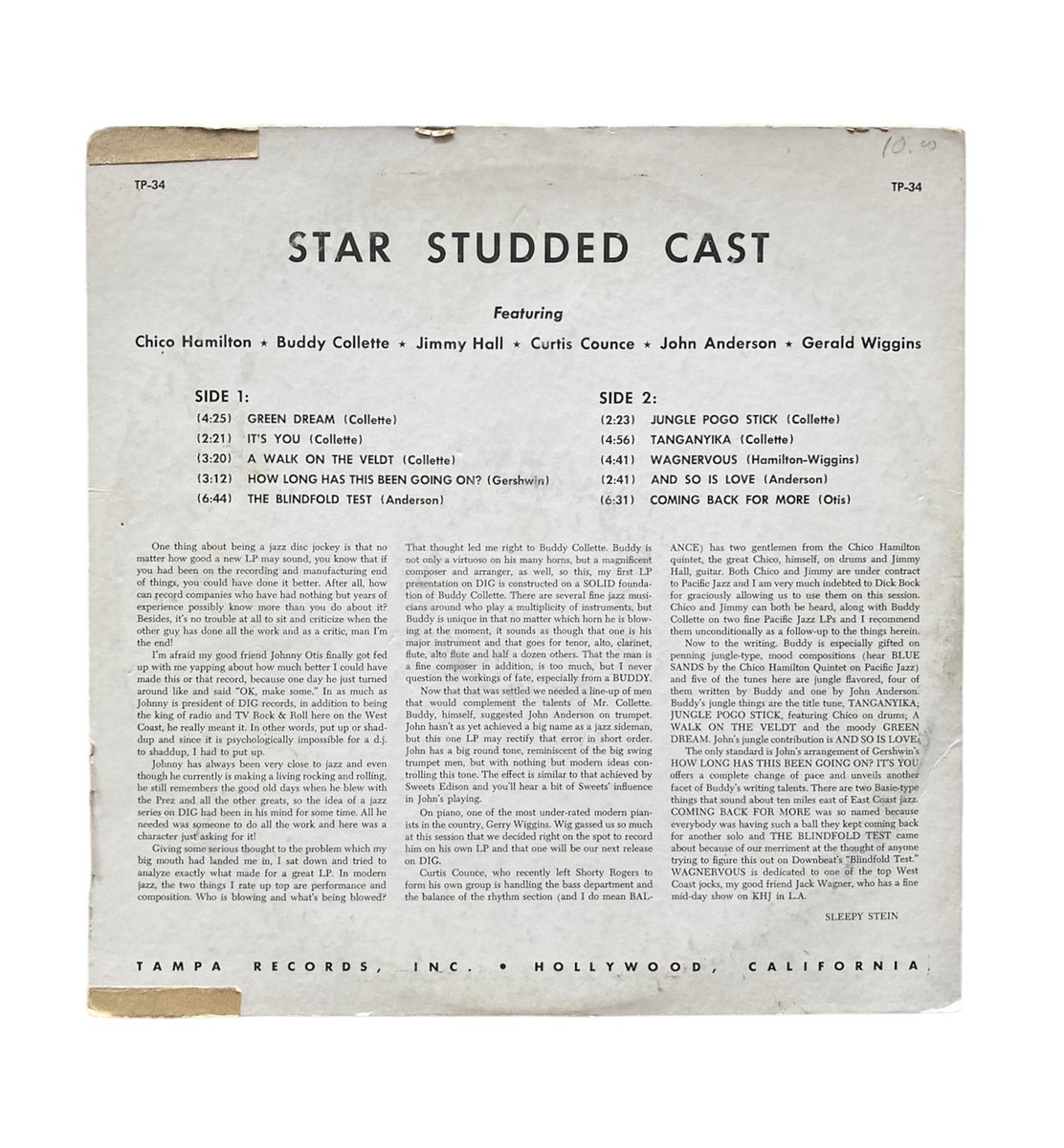 ynr2021's tweet photo. VARIOUS / STAR STUDDED CAST

US/DG/JKT傷み/豪華メンツ

#starstuddedcast #chicohamilton #buddycollette #jimmyhall #curtiscounce #johnanderson #geraldwiggins #tamparecords #yesterdaysnewrecords #ynr #jazz #record #wax #crates #vinyl #vintage #ジャズ #レコード #newarrivals https://t.co/4a3o0kM88I