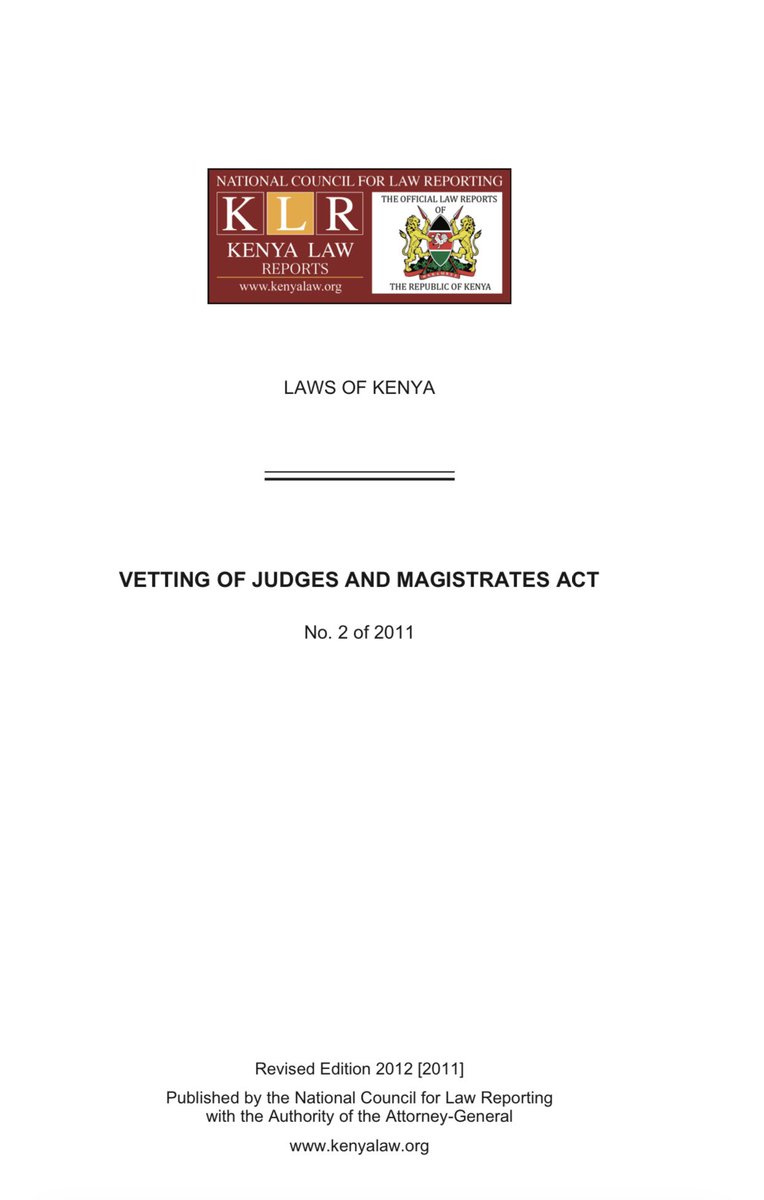 NelsonHavi's tweet photo. There is no necessity for reinvention of the wheel in so far as rampant corruption and incompetence in the Judiciary is concerned. The National Assembly should re-enact the Vetting of Judges and Magistrates Act with modifications, for vetting to be undertaken every 5 years. https://t.co/Jz8NJx0EJM