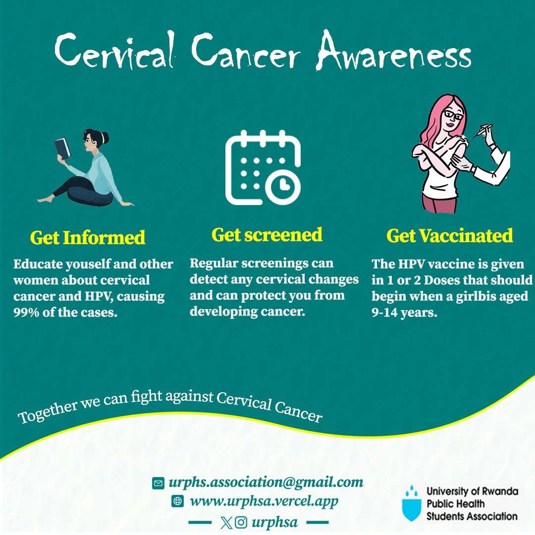 UR Public Health Students Association on X: Cervical cancer is a