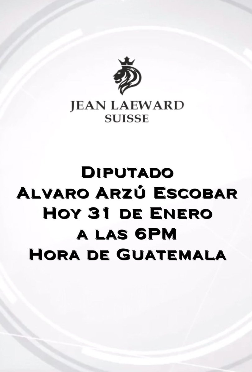 ‼️ ATENCIÓN ‼️ 

Nota de Conocimiento 
———————————-

Buen día a todos estimada Audiencia,

El Sr. Diputado Arzú nos ha solicitado extender la hora de llegada al SPACE de Jean Laeward debido a la situación turbulenta, conflictiva y preocupante en el Congreso de la República en la