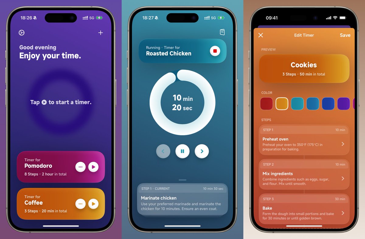 Step Timer Almost there! TimerUp⏰, a multi-step timer app for iOS and visionOS ...
