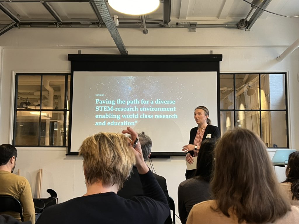 Kickoff of the first workshop on women in STEM. I am super excited that <a href="/DTU_Compute/">DTU Compute</a> is one of six departments participating in the Diversity Living Lab project funded by Villumfonden and Novo Nordisk fonden. A huge thanks to our diversity who made this important project possible
