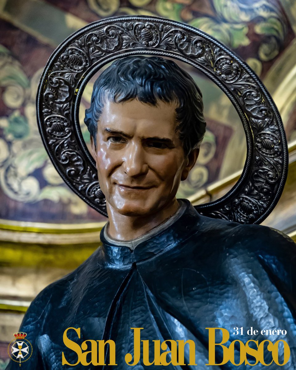 ⚫ | 31 DE ENERO, SAN JUAN BOSCO

Hoy 31 de enero, la Familia Salesiana está de fiesta.

Celebramos la Solemnidad de San Juan Bosco, Fundador de la Congregación Salesiana y Titular de nuestra Hermandad.