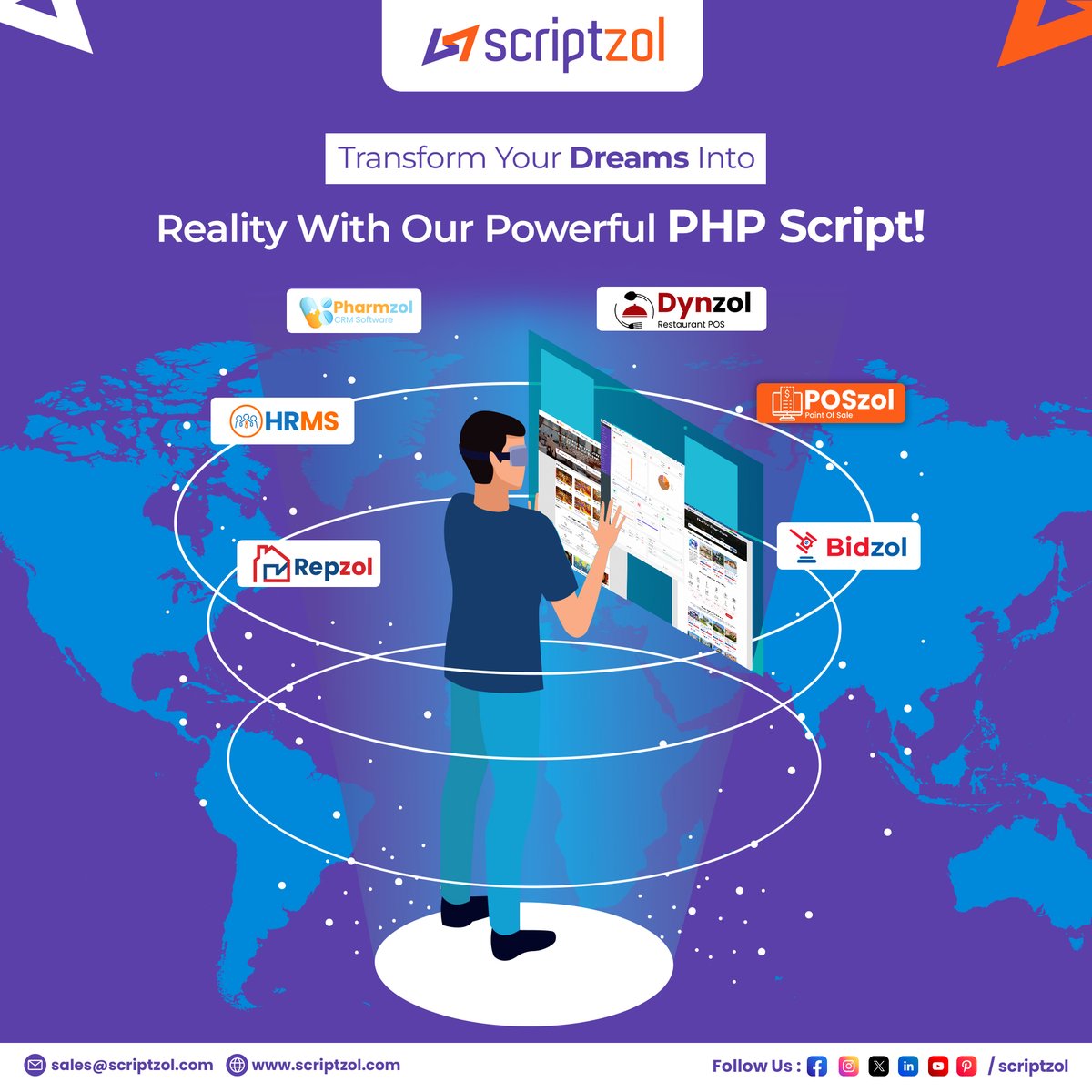 scriptzol's tweet image. From customizable features to seamless functionalities, unlock the potential to kickstart your online venture effortlessly. Explore the boundless opportunities for innovation and success. 👉 scriptzol.com/php-scripts
#phpscripts #scriptzol #letsconnect #trendingscripts #HRMSscript