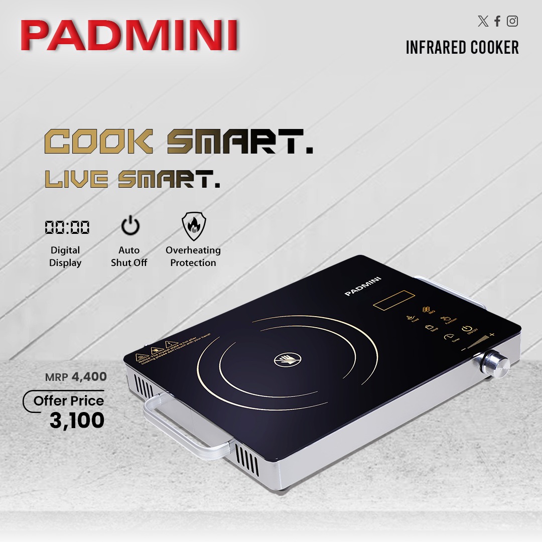 EssentiaIndia's tweet image. Utilizes infrared radiation to quickly and efficiently cook food.

Visit now - padminiappliances.com/products/padmi…

#Infraredcooker #PadminiCooker #ElectricStove #instantcook #PadminiAppliances #India #homeappliances #HomeRevolution #TrendingAppliances #Automatic