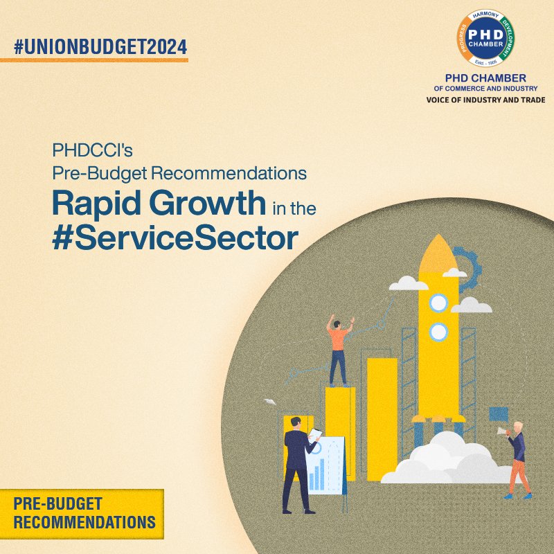 phdchamber's tweet image. Navigating the digital era is crucial, and in the #ServiceSector, PHDCCI advocates prioritising enhanced digital infrastructure and investing in skill development. With a focus on service export and AI education, these recommendations aim to bolster India&apos;s global competitiveness