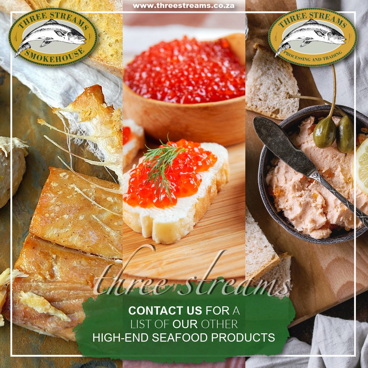 At Three Streams we are all about our sustainably farmed and sourced, Rainbow trout and Norwegian salmon products. But did you know, we also produce a range of other high-end seafood products?

Check out our product catalogue, HERE: heyzine.com/flip-book/e1b7…
