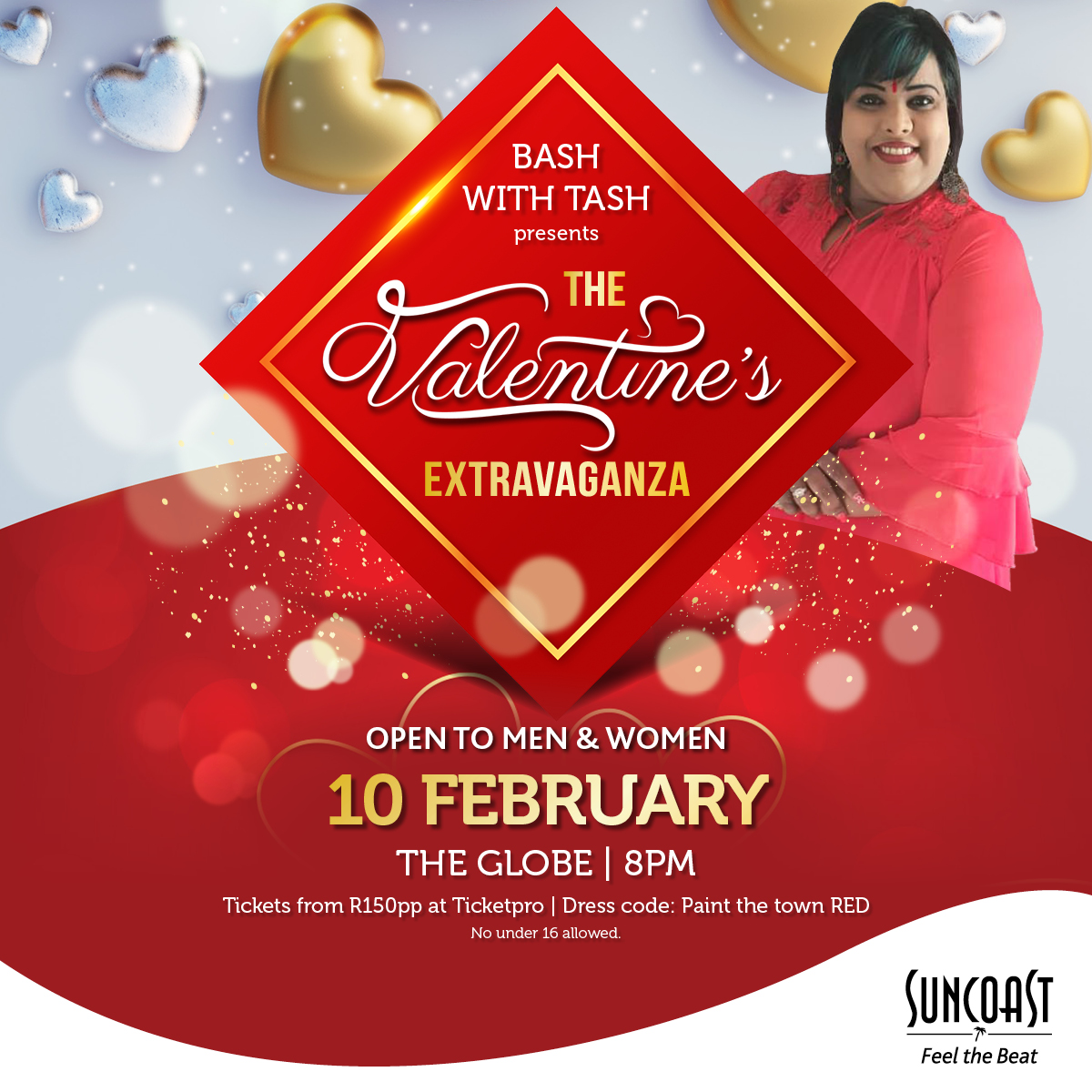 Love and laughter take centre stage! Join us for a Valentine's Comedy Night with the hilarious Bash with Tash at Suncoast this Feb. It's a date night filled with giggles and good times!🎤❤️Tickets available here bitly.ws/35nK5 #suncoastdurban #loveandlaughs