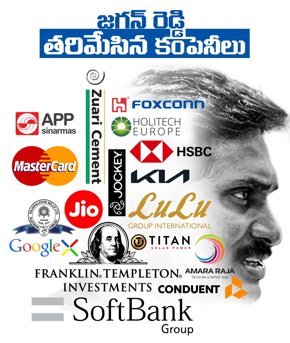 JaiTDP's tweet photo. జె ట్యాక్స్ కోసం బెదిరించి జగన్ తరిమేసిన ప్రఖ్యాత కంపెనీలు ఇవి. ఈ కంపెనీలు ఉండి ఉంటే, ఏపీలో లక్షలాది మంది యువతకు ఉద్యోగాలు వచ్చేవి. రాష్ట్రానికి ఆదాయం సమకూరేది. సైకో జగన్ స్వార్థంతో రాష్ట్రం సర్వనాశనం అయింది.
#JaganFailedCM
#WhyAPHatesJagan
#2024JaganNoMore
#ByeByeJaganIn2024
#AndhraPradesh