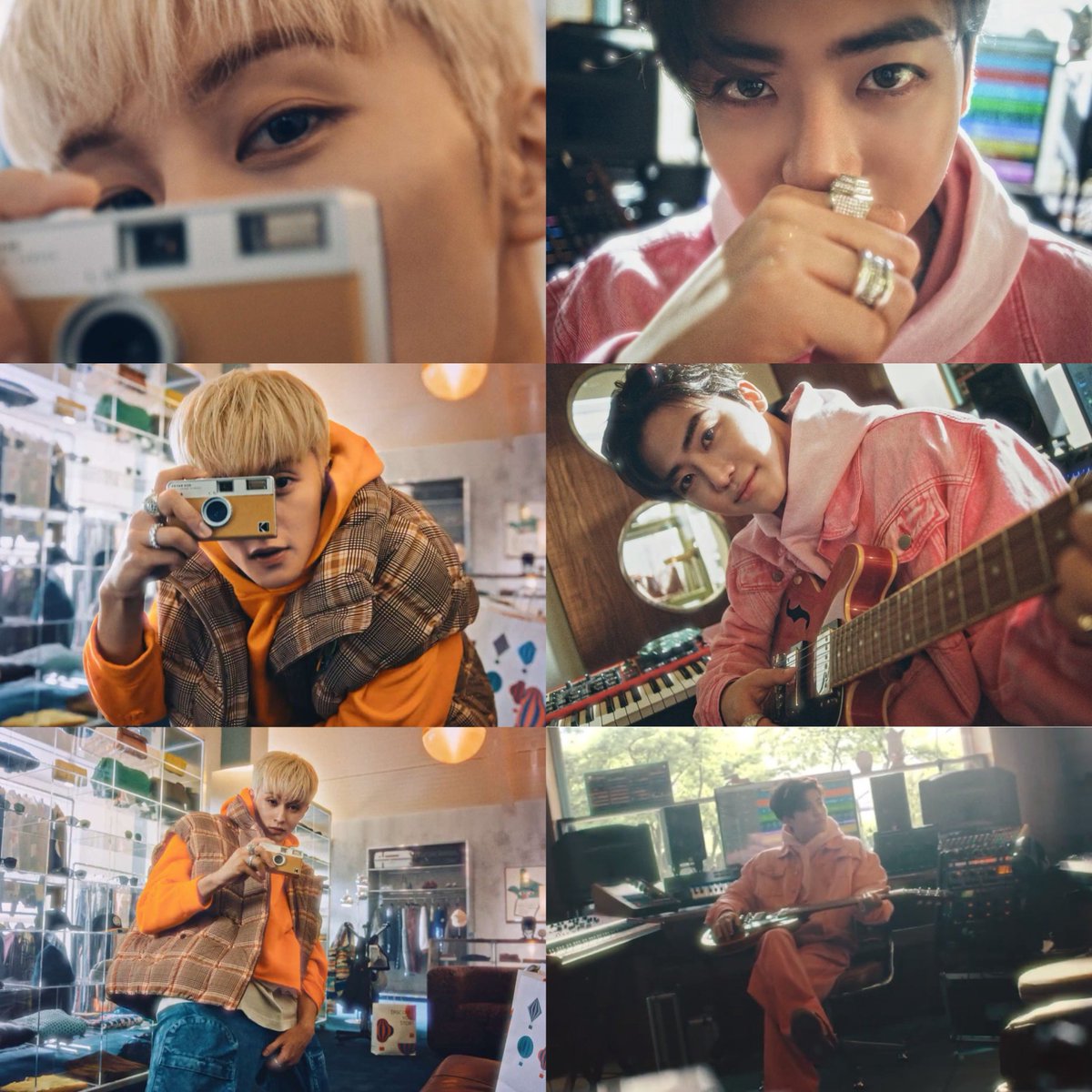 mark with jaemin’s hobby📸 and jaemin with mark’s hobby🎸