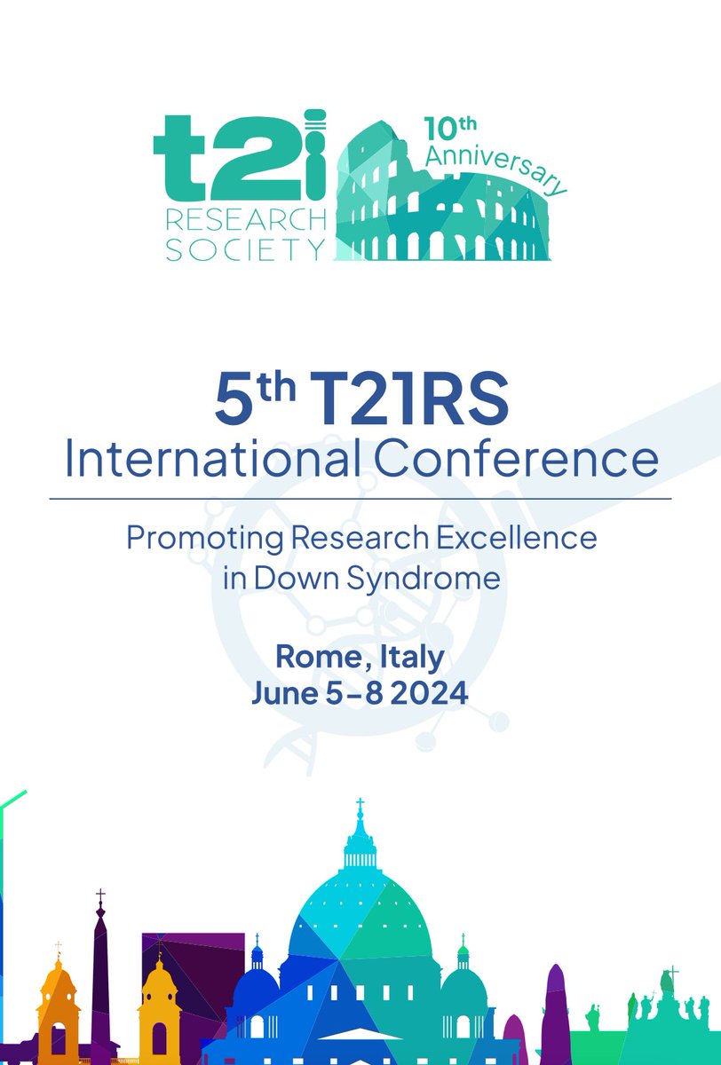 🔔The deadline to submit an abstract for our international meeting is January 31st. 👉Submit your abstract here: t21rs2024.com/call-for-abstr… See you in Rome! 😉