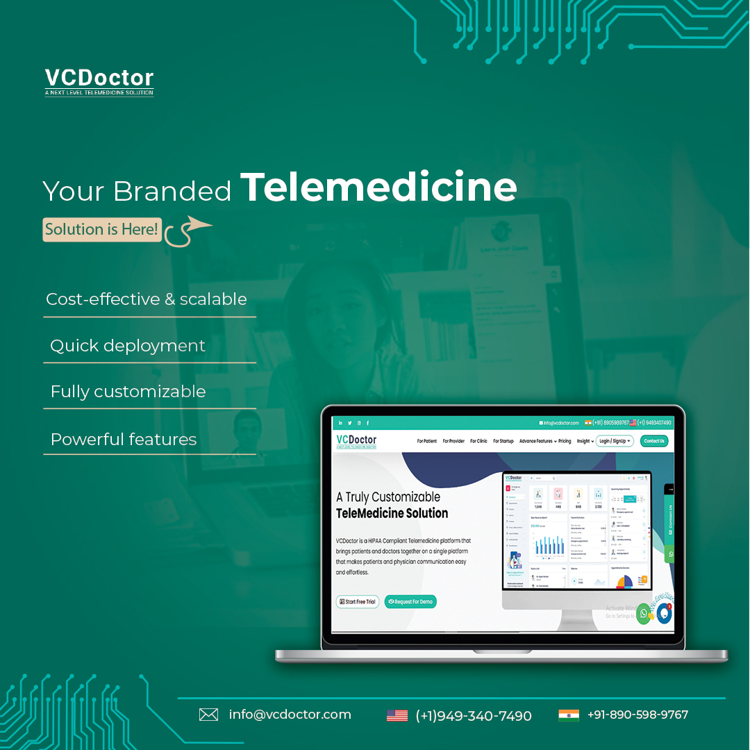 vc_doctor's tweet photo. Get your own branded telemedicine software in days not months!
VCDoctor is fast, affordable, and packed with features your practice needs.
Contact Team VCDoctor
+91-890-598-9767
(+1)949-340-7490
info@vcdoctor.com
#telemedicinesoftware #telemedicine #vcdoctor https://t.co/euQdn1waZI