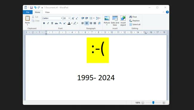 PrashantCoder's tweet image. End of an era, WordPad has been REMOVED from Windows. 🪦